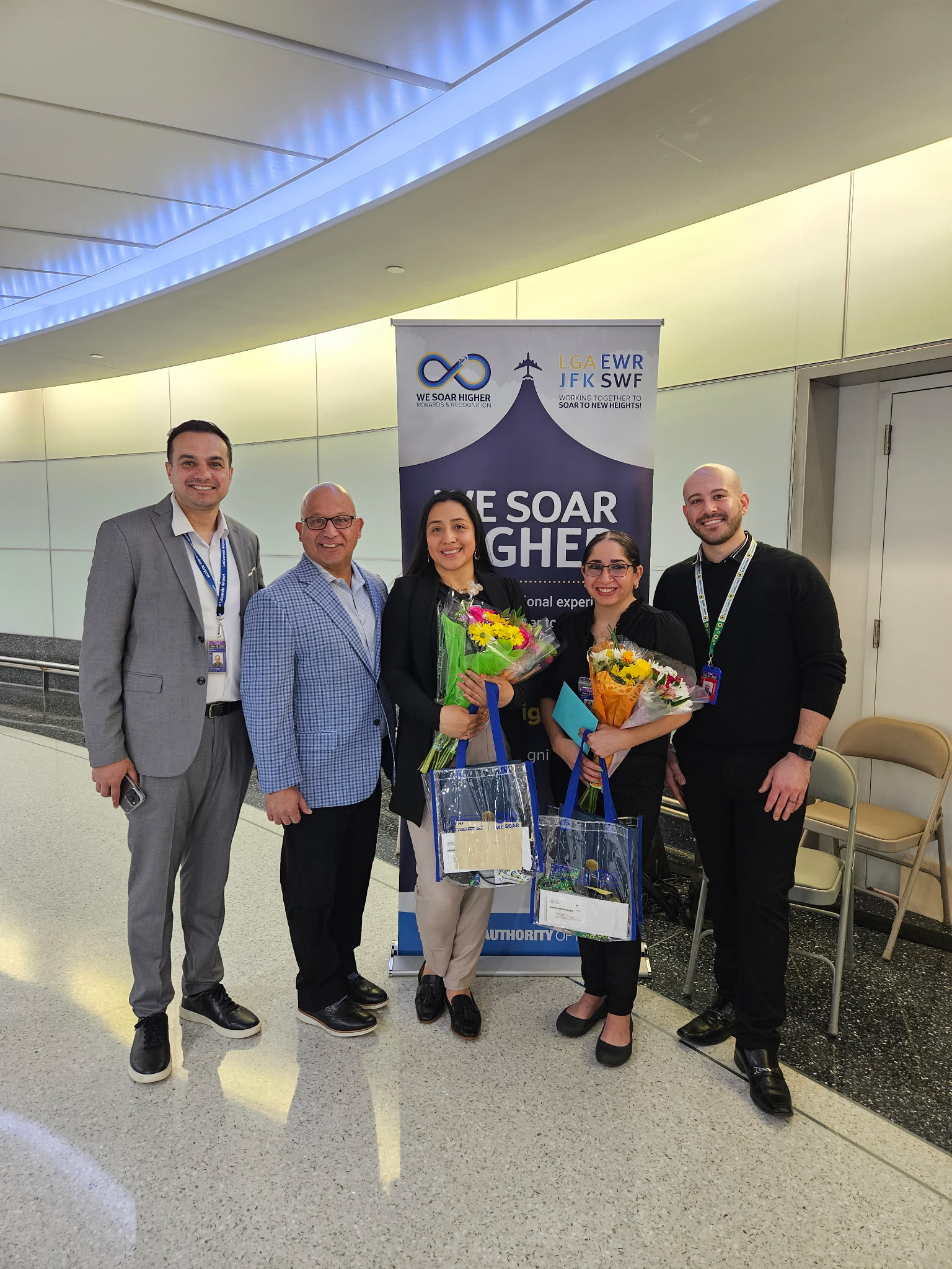 All About Foods Group team at Newark Liberty International Airport employee recognition event